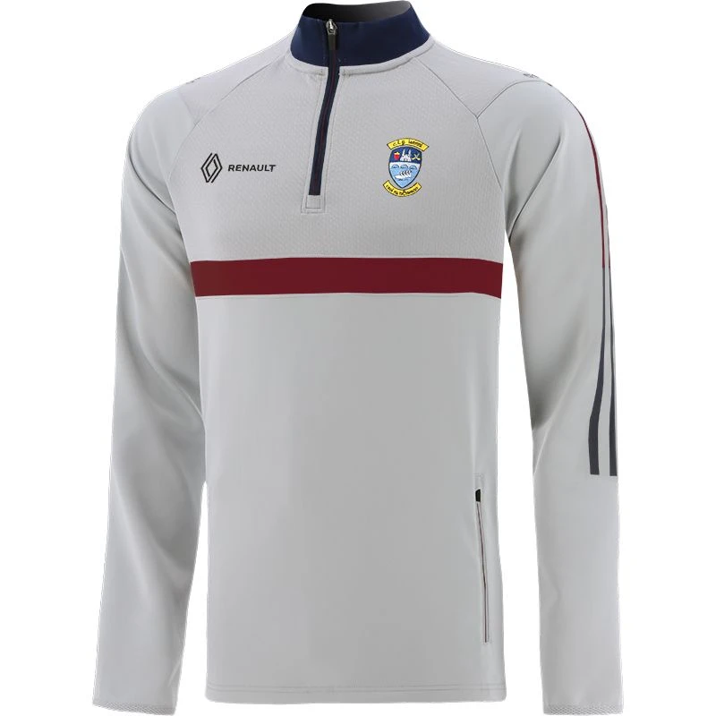 Westmeath GAA Kids' Peak Hybrid Half Zip Top Silver / Maroon / Marine 3 Westmeath GAA Kids' Peak Hybrid Half Zip Top Silver / Maroon / Marine