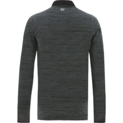 Men's Pluto Half Zip Midlayer Black / Silver -Sport Style Shop plut 064 3 gen bksvxx adlt p2