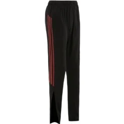 Men's Pluto Brushed Skinny Tracksuit Bottoms Black / Red