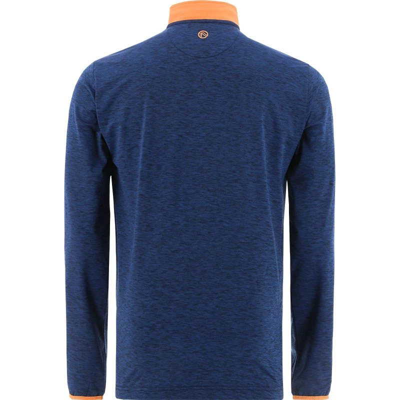 Men's Pluto Brushed Half Zip Marine / Orange 4 Men's Pluto Brushed Half Zip Marine / Orange - Image 2