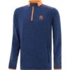 Men's Pluto Brushed Half Zip Marine / Orange -Sport Style Shop plut 184 3 gen meorxx adlt p1 1