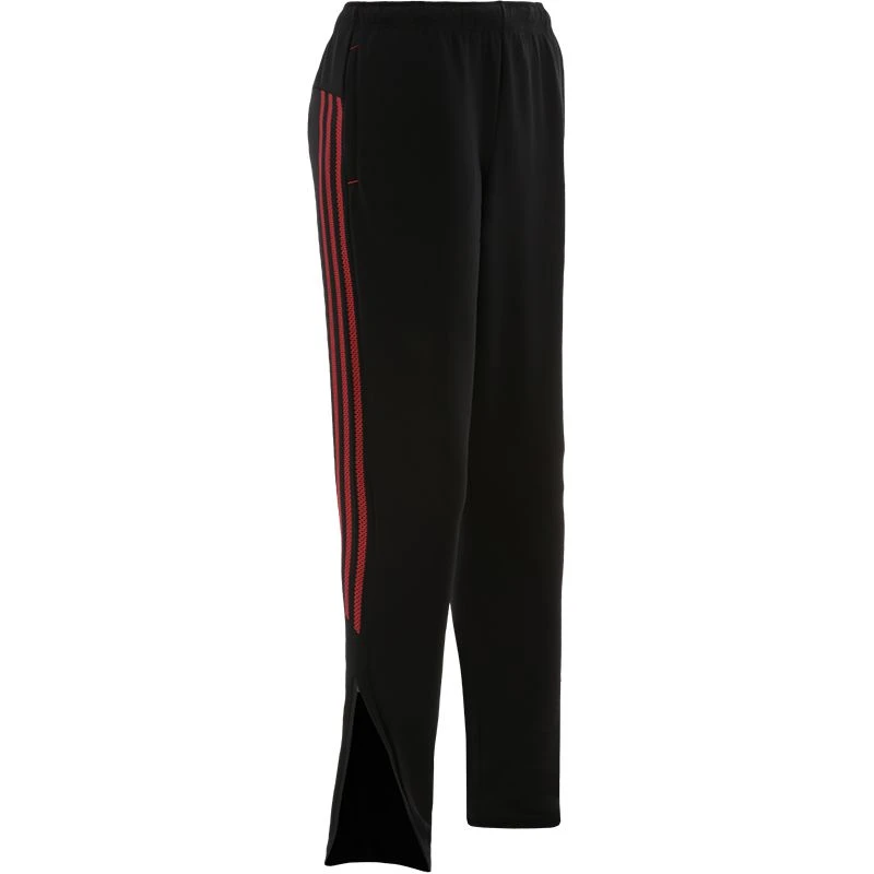 Men's Pluto Hybrid Skinny Tracksuit Bottoms Black / Red 4 Men's Pluto Hybrid Skinny Tracksuit Bottoms Black / Red - Image 2