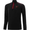Men's Pluto Hybrid Half Zip Top Black / Red -Sport Style Shop plut 244 2 gen bkrd adlt p1 1