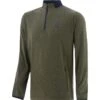 Men's Pluto Brushed Half Zip Green / Marine -Sport Style Shop pluto 184 brush hz top pockets 3s grn mar 1