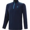 Men's Pluto Hybrid Half Zip Top Marine / Blue -Sport Style Shop pluto 244 hz hybrid polyester mar atomic blue 3s 1 1
