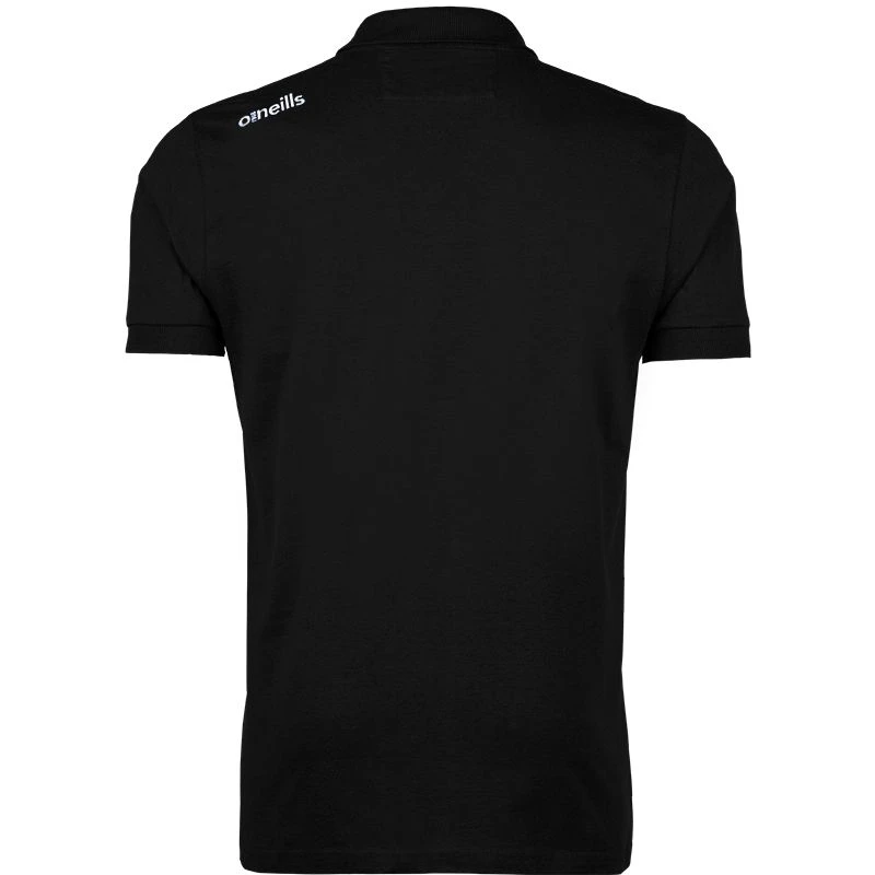 Men's Portugal Cotton Polo Shirt Black 4 Men's Portugal Cotton Polo Shirt Black - Image 2