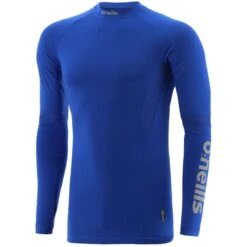 Men's Pro Body III Poly Elastane Baselayer Top Royal / Silver