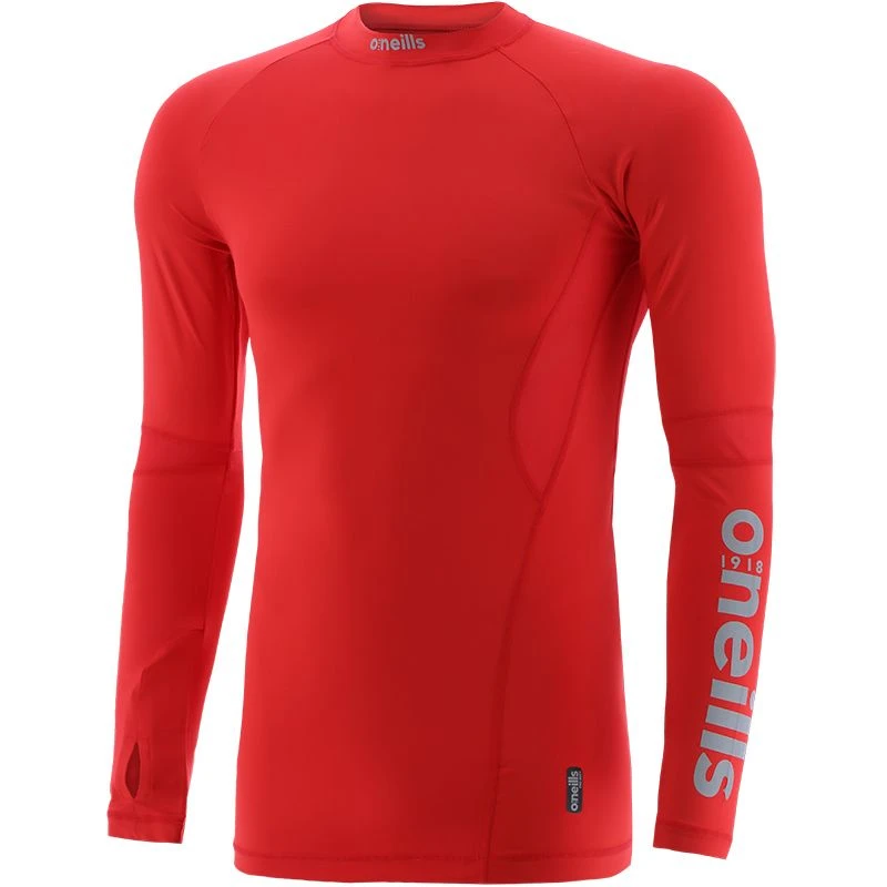 Men's Pro Body III Poly Elastane Baselayer Top Red / Silver 3 Men's Pro Body III Poly Elastane Baselayer Top Red / Silver