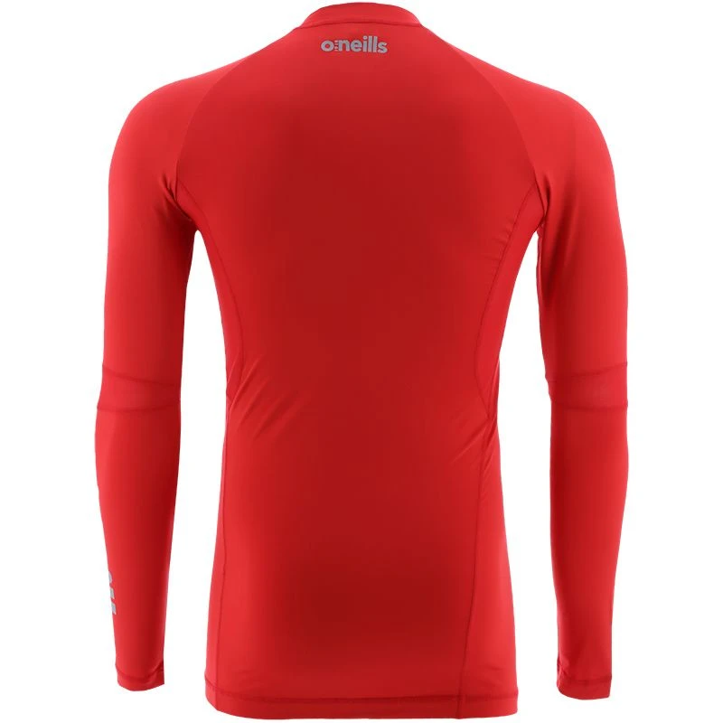 Men's Pro Body III Poly Elastane Baselayer Top Red / Silver 4 Men's Pro Body III Poly Elastane Baselayer Top Red / Silver - Image 2