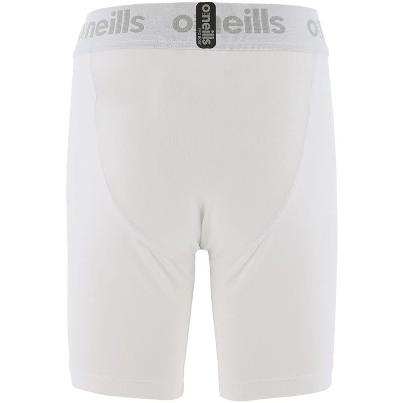 Men's Pro Body III Poly Elastane Shorts White / Silver 5 Men's Pro Body III Poly Elastane Shorts White / Silver - Image 3
