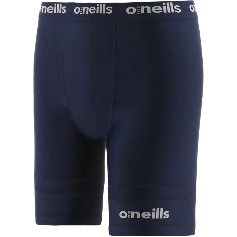 Men's Pro Body Base Layer Compression Shorts Marine / Silver 3 Men's Pro Body Base Layer Compression Shorts Marine / Silver