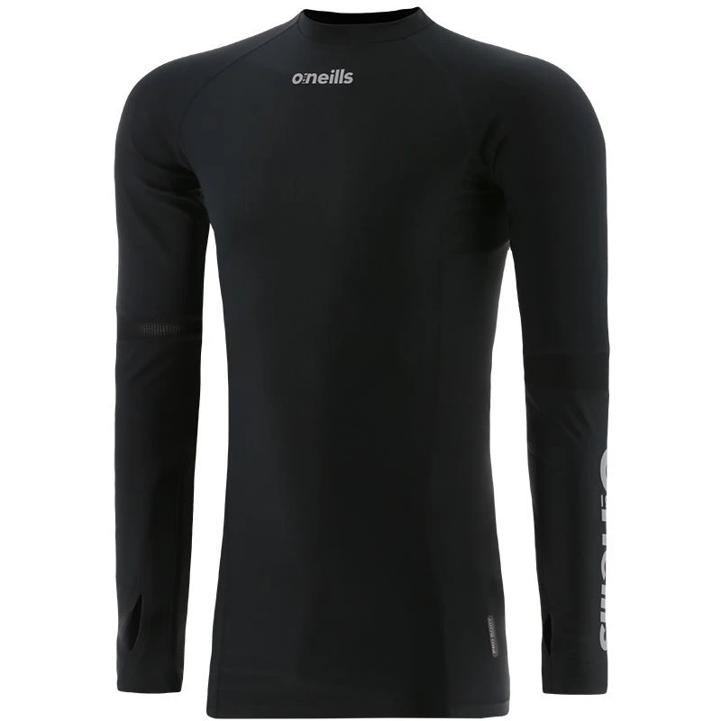 Men's Pro Body Base Layer Compression Long Sleeve Top Black / Silver 3 Men's Pro Body Base Layer Compression Long Sleeve Top Black / Silver