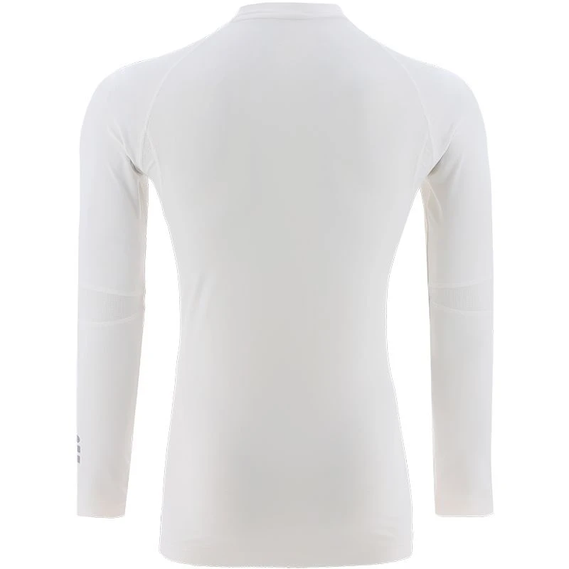 Men's Pro Body Base Layer Compression Long Sleeve Top White / Silver 4 Men's Pro Body Base Layer Compression Long Sleeve Top White / Silver - Image 2