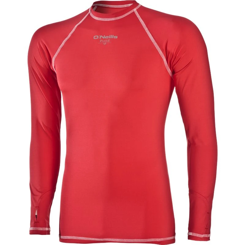 Pure Baselayer Long Sleeve Top Red 3 Pure Baselayer Long Sleeve Top Red