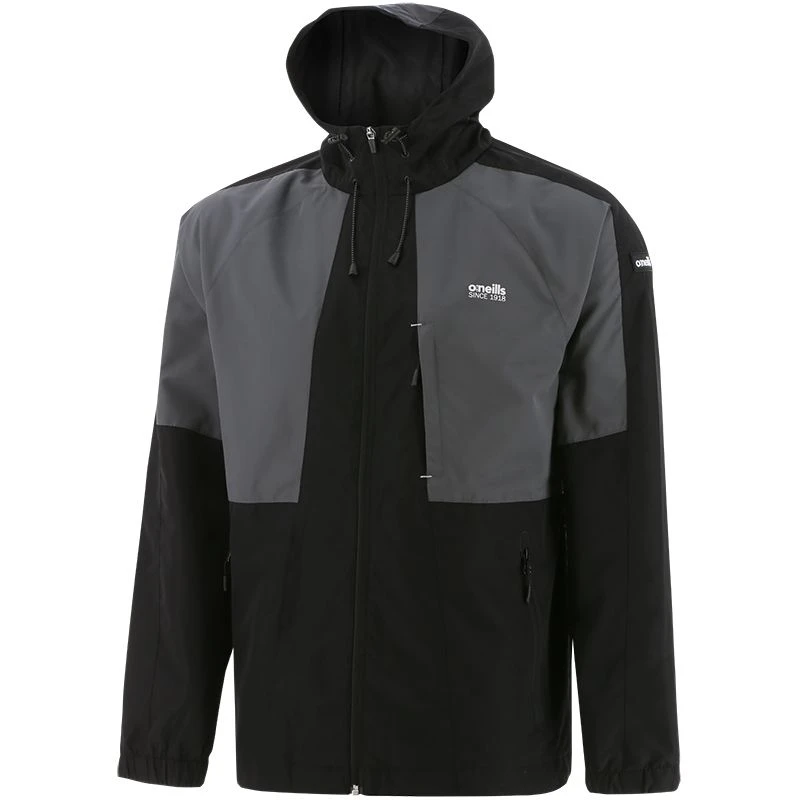 Men’s Rio Hooded Rain Jacket Black / Grey / White 7 Men’s Rio Hooded Rain Jacket Black / Grey / White - Image 5
