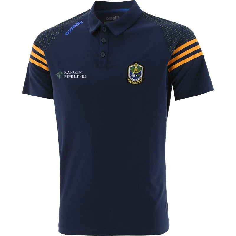 Roscommon GAA Men's Harlem Polo Shirt Marine / Royal / Amber 3 Roscommon GAA Men's Harlem Polo Shirt Marine / Royal / Amber