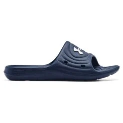 Under Armour Men's Locker IV Slides Academy / White