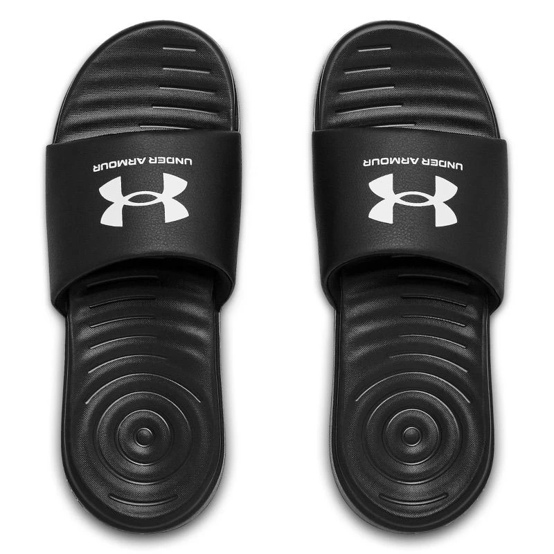 Under Armour Men's Ansa Fixed Slides Black / White 5 Under Armour Men's Ansa Fixed Slides Black / White - Image 3