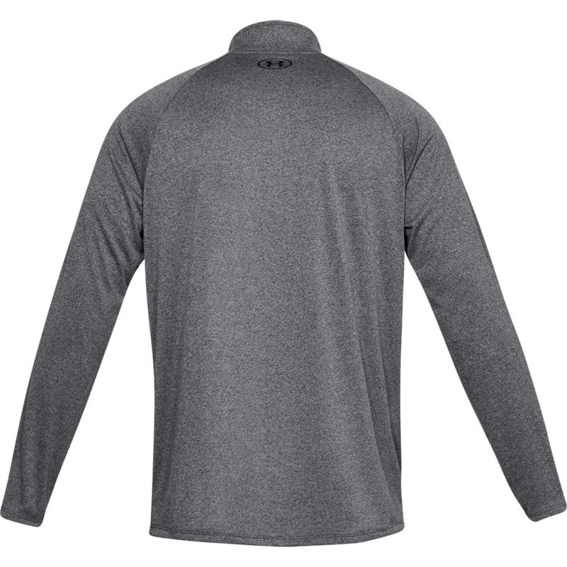 Under Armour Men's UA Tech™ Half Zip Top Carbon Heather / Black 4 Under Armour Men's UA Tech™ Half Zip Top Carbon Heather / Black - Image 2