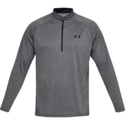 Under Armour Men's UA Tech™ Half Zip Top Carbon Heather / Black