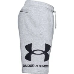 Under Armour Men's UA Rival Fleece Big Logo Shorts Mod Gray Light Heather / Black 14 Under Armour Men's UA Rival Fleece Big Logo Shorts Mod Gray Light Heather / Black -Sport Style Shop s7.ps1357118 011 hs
