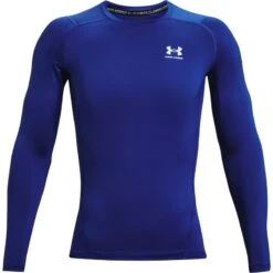 Under Armour Men's HeatGear® Armour Long Sleeve T-Shirt Royal / White -Sport Style Shop s7.ps1361524 400 hf