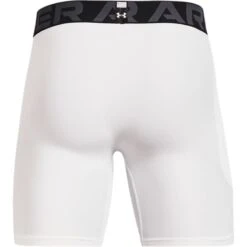 Under Armour Men's HeatGear® Armour Compression Shorts White / Black -Sport Style Shop s7.ps1361596 100 hb