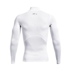 Under Armour Men's HeatGear® Armour Mock Long Sleeve Top White / Black -Sport Style Shop s7.ps1369606 100 hb
