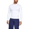 Under Armour Men's UA ColdGear® Armour Compression Mock Baselayer White / Steel -Sport Style Shop s7.v5 1265648 100 fc main