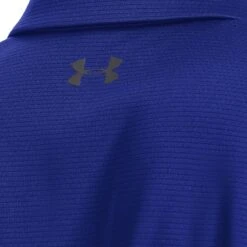 Under Armour Men's Tech Polo Royal / Graphite -Sport Style Shop s7.v5 1290140 400 collar