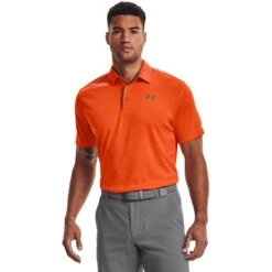 Under Armour Men's Tech Polo Team Orange / Graphite