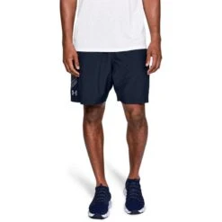Under Armour Men's Woven Graphic Short Academy / Steel -Sport Style Shop s7.v5 1309651 409 fc main