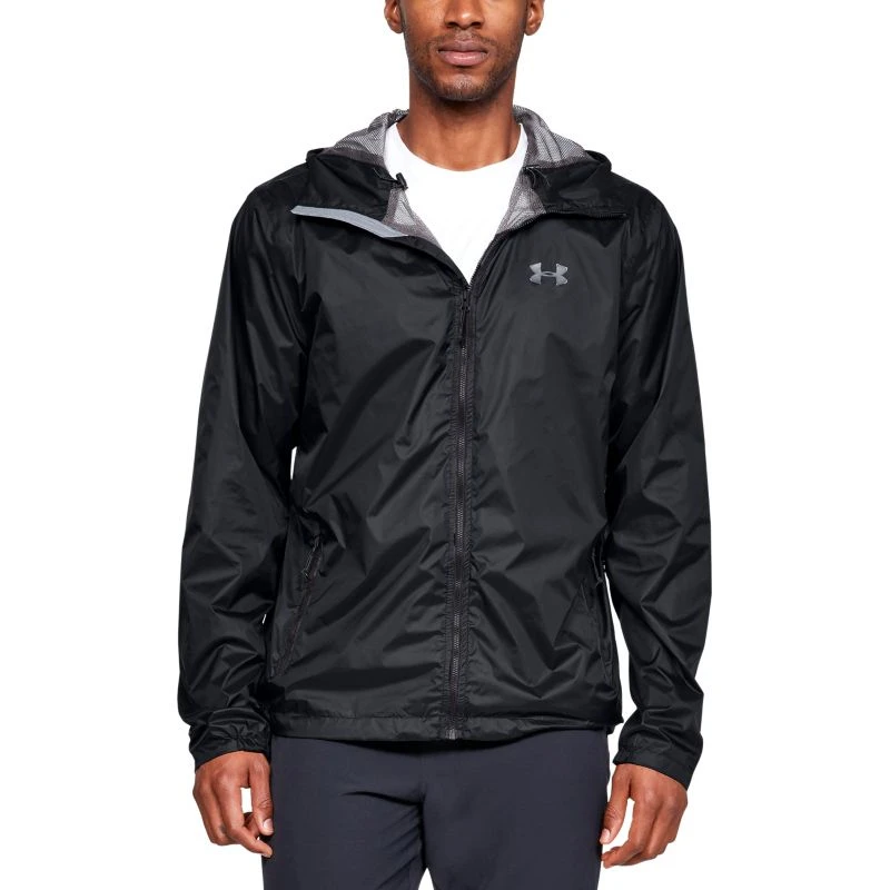 Under Armour Men's UA Forefront Rain Jacket Black / Steel 3 Under Armour Men's UA Forefront Rain Jacket Black / Steel