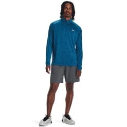 Under Armour Men's Tech™ ½ Zip Top Varsity Blue / Cosmic Blue / Blizzard 8 Under Armour Men's Tech™ ½ Zip Top Varsity Blue / Cosmic Blue / Blizzard -Sport Style Shop s7.v5 1328495 426 fsf