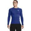 Under Armour Men's HeatGear® Armour Long Sleeve T-Shirt Royal / White -Sport Style Shop s7.v5 1361524 400 fc