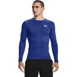 Under Armour Men's HeatGear® Armour Long Sleeve T-Shirt Royal / White