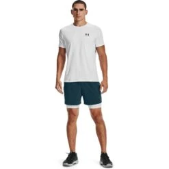 Under Armour Men's HeatGear® Armour Compression Shorts White / Black -Sport Style Shop s7.v5 1361596 100 fsf