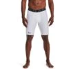 Under Armour Men's HeatGear® Pocket Long Shorts White / Black -Sport Style Shop s7.v5 1361602 100 fc