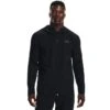 Under Armour Men's Woven Perforated Windbreaker Black / Pitch Gray -Sport Style Shop s7.v5 1370499 001 fc 1