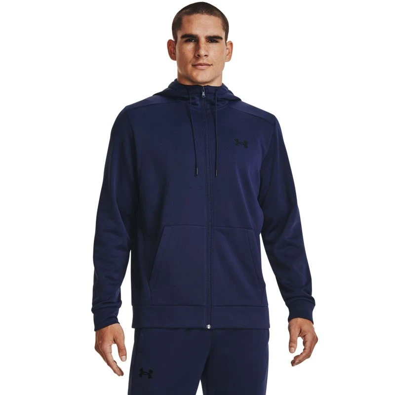 Under Armour Men's Fleece® Full-Zip Hoodie Midnight Navy / Black 3 Under Armour Men's Fleece® Full-Zip Hoodie Midnight Navy / Black