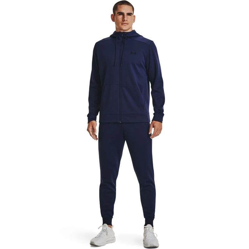 Under Armour Men's Fleece® Full-Zip Hoodie Midnight Navy / Black 5 Under Armour Men's Fleece® Full-Zip Hoodie Midnight Navy / Black - Image 3