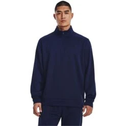 Under Armour Men's Fleece® ¼ Zip Midnight Navy / Black