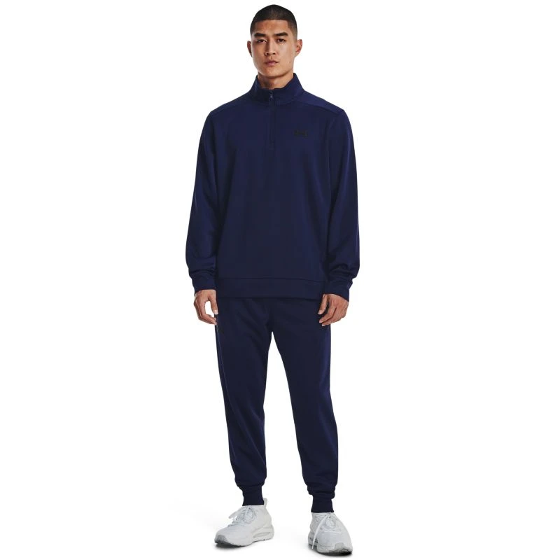Under Armour Men's Fleece® ¼ Zip Midnight Navy / Black 5 Under Armour Men's Fleece® ¼ Zip Midnight Navy / Black - Image 3