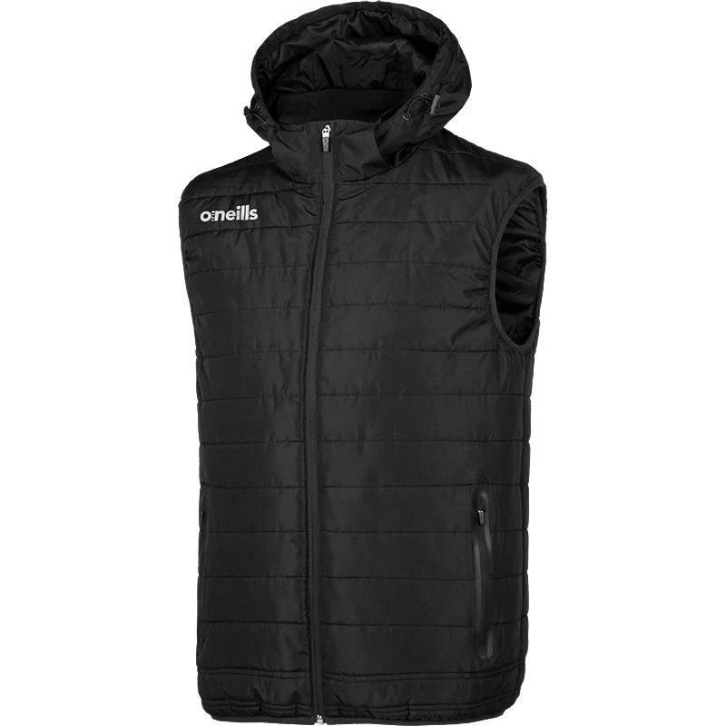 Men's Solar Hooded Padded Gilet Black 3 Men's Solar Hooded Padded Gilet Black