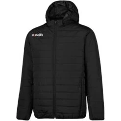 Men's Solar Hooded Padded Jacket Black
