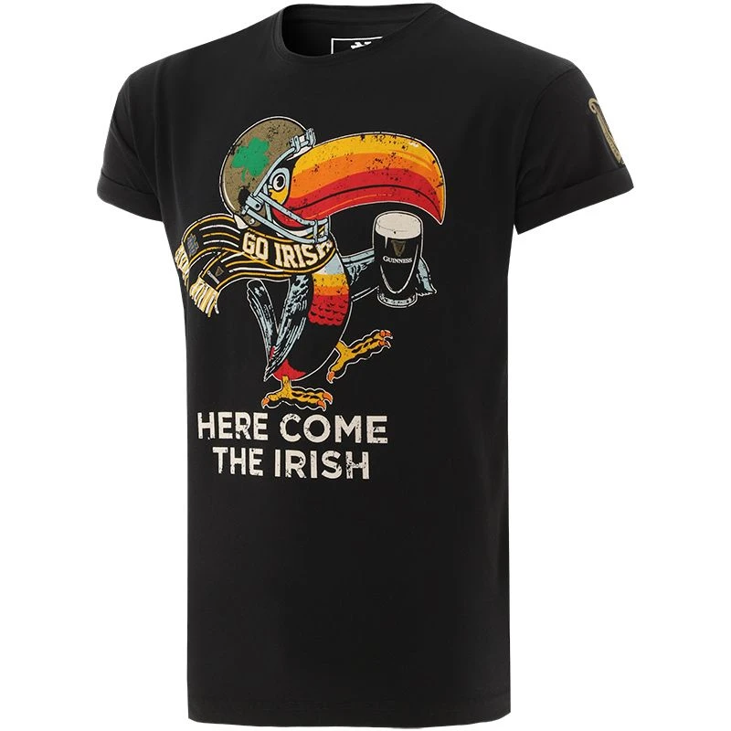 Trad Craft Men's Notre Dame Here Come The Irish T-Shirt Black / Multi 3 Trad Craft Men's Notre Dame Here Come The Irish T-Shirt Black / Multi