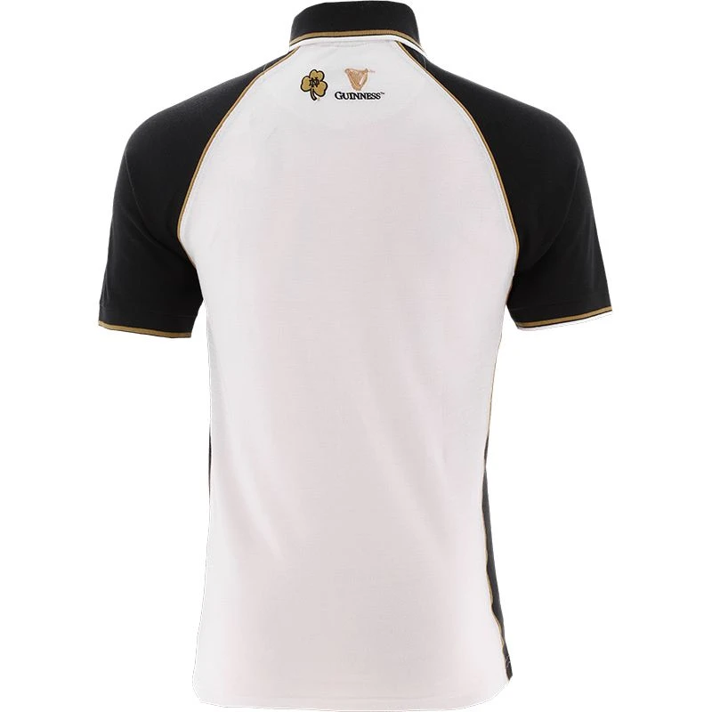Guinness Men's Notre Dame Polo Shirt Black / White 4 Guinness Men's Notre Dame Polo Shirt Black / White - Image 2