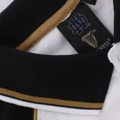 Guinness Men's Notre Dame Polo Shirt Black / White 12 Guinness Men's Notre Dame Polo Shirt Black / White -Sport Style Shop tradcraft polo blk wht nd guin gnd2002 p3