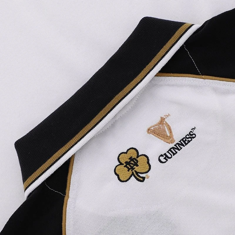 Guinness Men's Notre Dame Polo Shirt Black / White 8 Guinness Men's Notre Dame Polo Shirt Black / White - Image 6