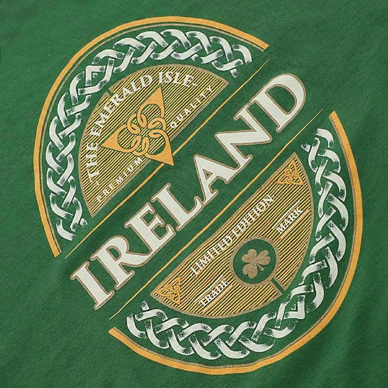 Trad Craft Men's Ireland Emerald Isle Classic T-Shirt Sage 5 Trad Craft Men's Ireland Emerald Isle Classic T-Shirt Sage - Image 3